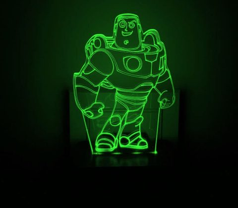 چراغ خواب اتاق کودک طرح بازلایتیر مدل دیواری