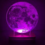 چراغ خواب طرح کره ماه مدل هفت رنگ