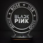 چراغ خواب طرح بلک پینک Black Pink مدل هفت رنگ کد 602