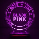 چراغ خواب طرح بلک پینک Black Pink مدل هفت رنگ کد 602