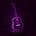 چراغ خواب طرح گیتار مدل هفت رنگ