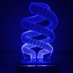 چراغ خواب طرح لامپ کم مصرف مدل هفت رنگ سان لیزر