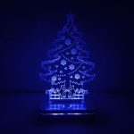 چراغ خواب طرح درخت کریسمس مدل هفت رنگ سان لیزر