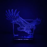چراغ خواب طرح عقاب مدل هفت رنگ سان لیزر