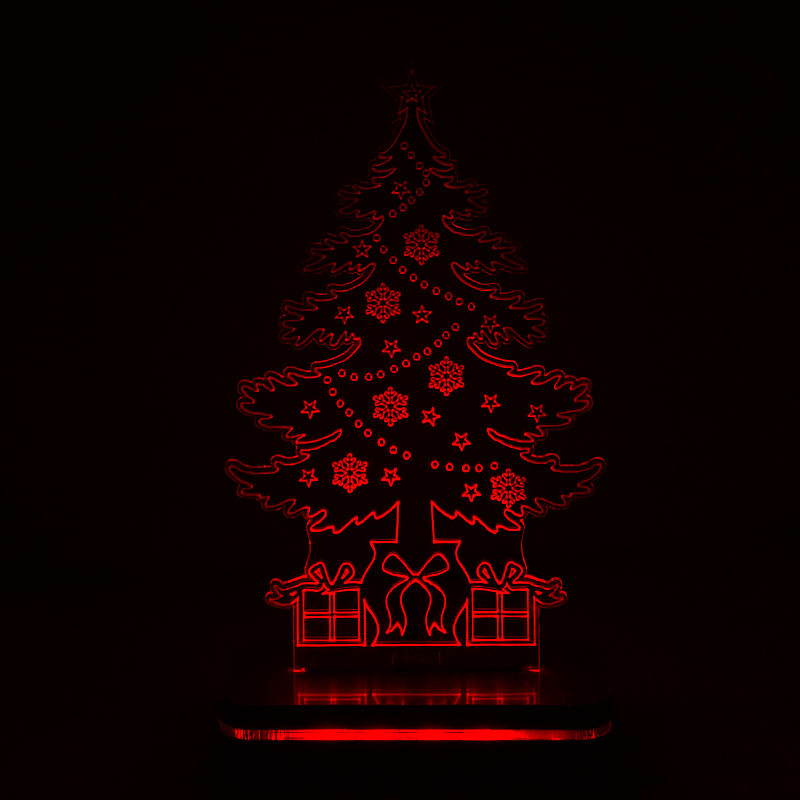 چراغ خواب طرح درخت کریسمس سان لیزر