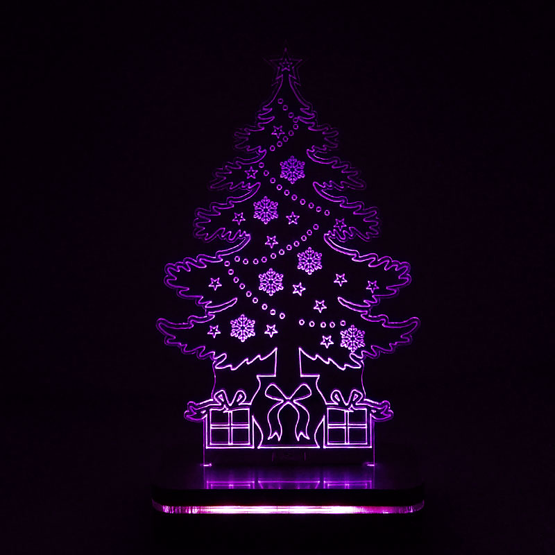 چراغ خواب طرح درخت کریسمس سان لیزر