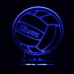 چراغ خواب طرح توپ والیبال مدل هفت رنگ سان لیزر