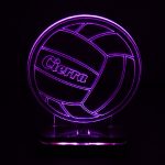 چراغ خواب طرح توپ والیبال مدل هفت رنگ سان لیزر