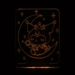 چراغ خواب کرومی تک‌رنگ طراحی Kuromi از سان لیزر