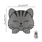 آباژور دیواری کودک طرح گربه مناسب سیسمونی پسرانه سان لیزر